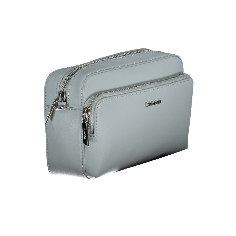 حقيبة يد كالفن كلاين المصنوعة من البوليستر باللون الأزرق