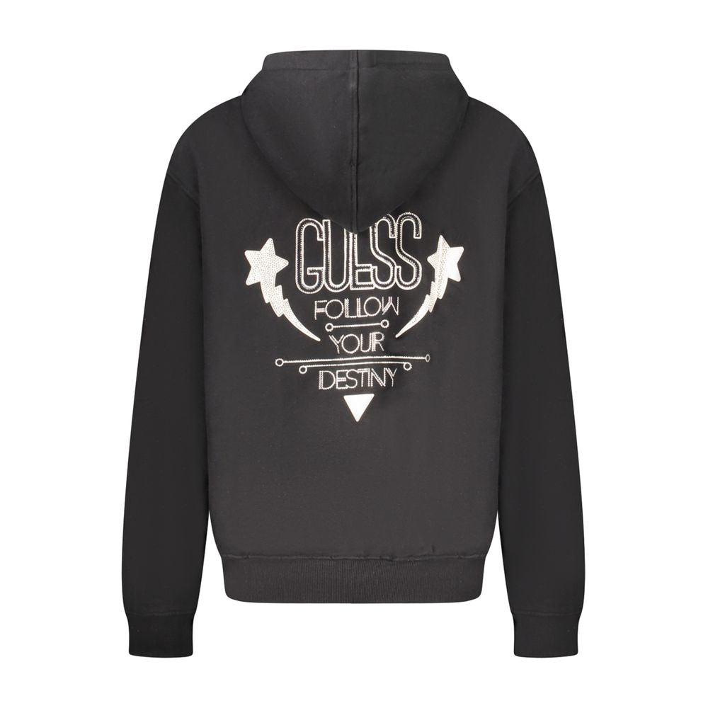 سترة جينز قطنية سوداء من Guess