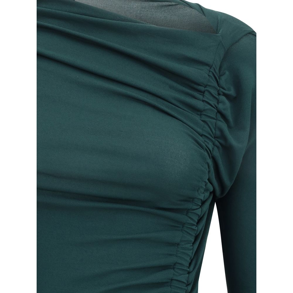 Ferragamo Green Viscose Casual Dress