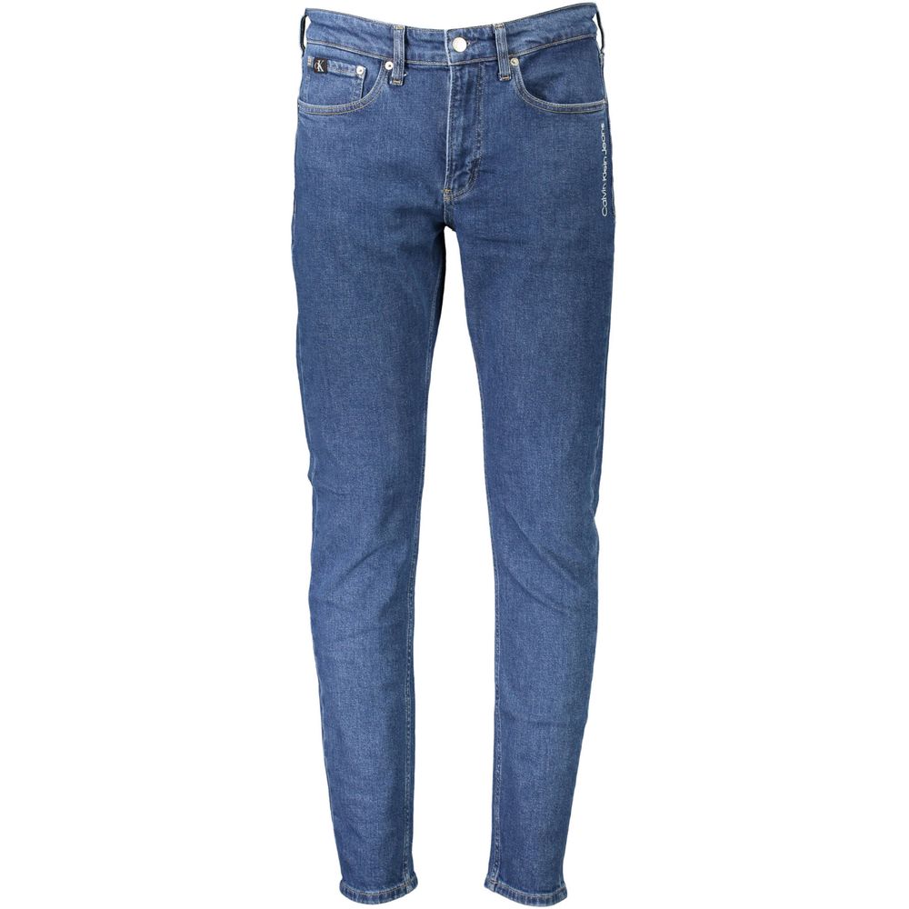 Calvin Klein Blu Cotton Men Jeans - Luxe Marca