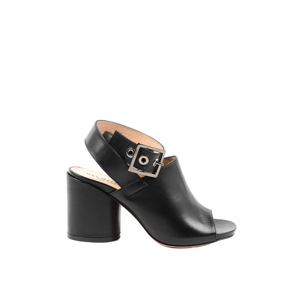 Dee Ocleppo Black Leather Platform Sandals