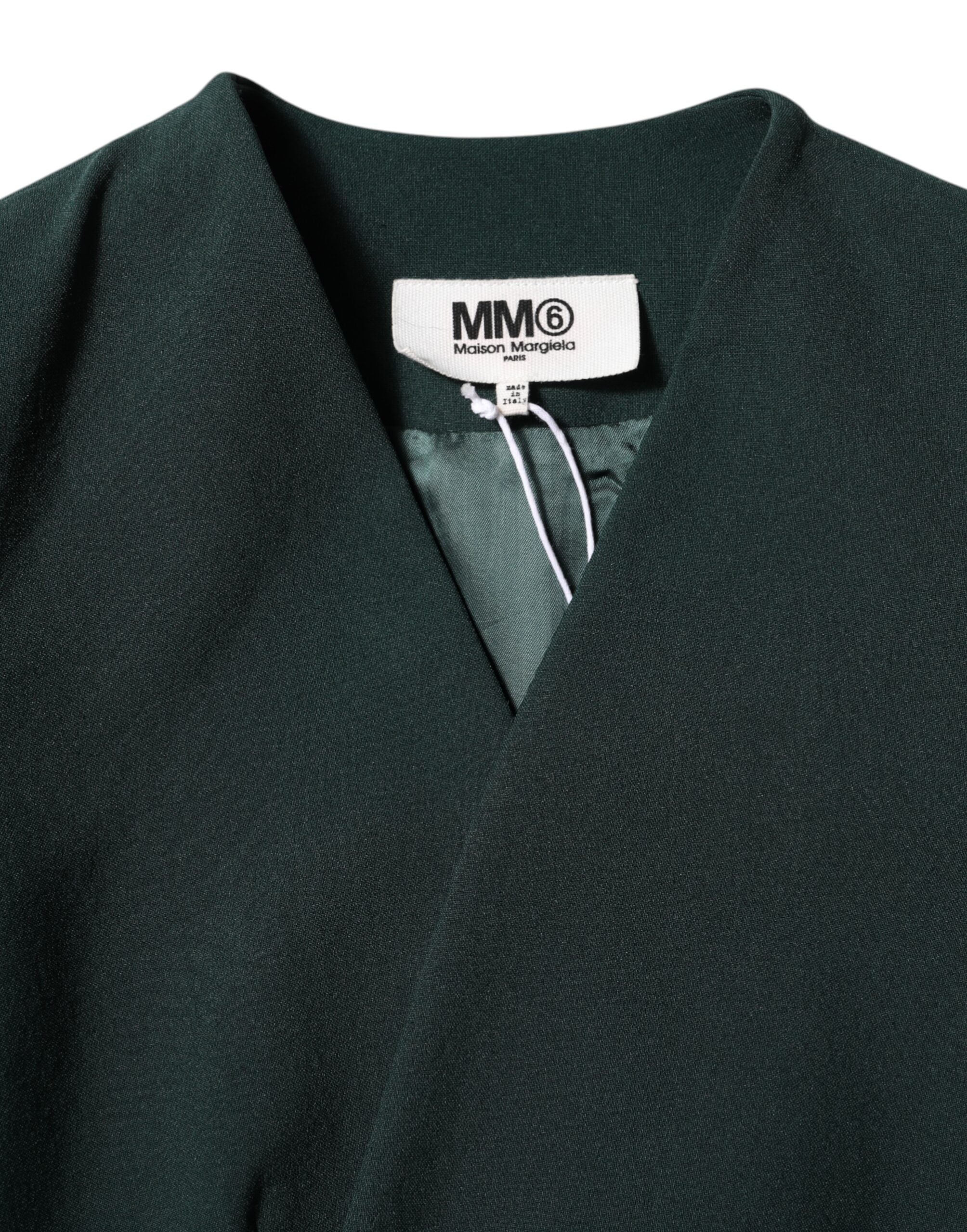 جاكيت Maison Margiela أخضر بصدر واحد وزر واحد
