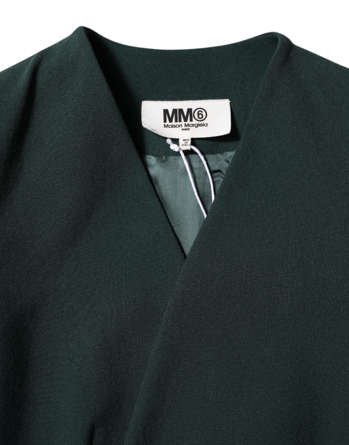 جاكيت Maison Margiela أخضر بصدر واحد وزر واحد
