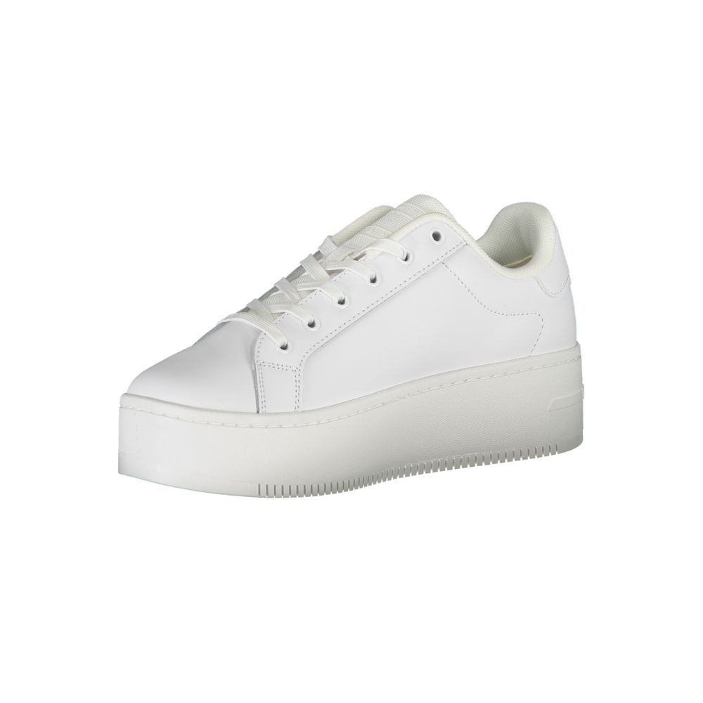Tommy Hilfiger White Leather Women Sneaker - Luxe Marca