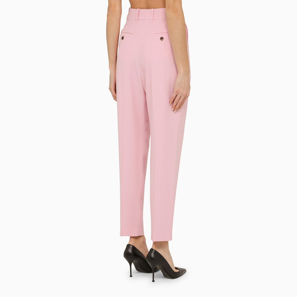 Alexander Mcqueen Alexander McQueen Pink regular trousers with pleats