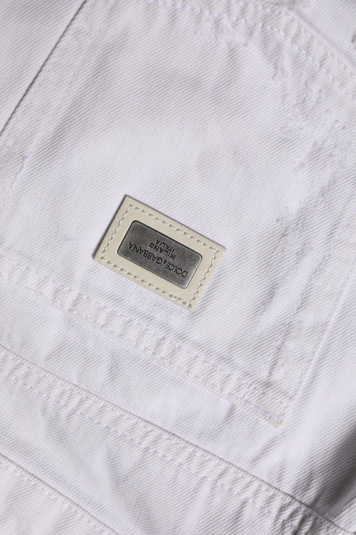 Dolce & Gabbana White Cotton Mid Waisted Women Denim Jeans