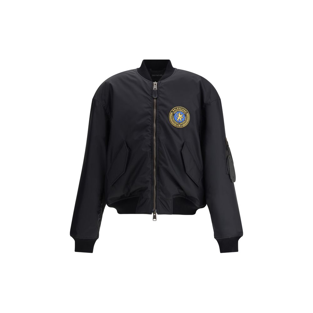 Balenciaga Black Polyamide Bomber
