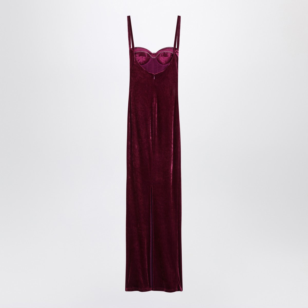 Balenciaga Balenciaga Long plum-colored velvet dress