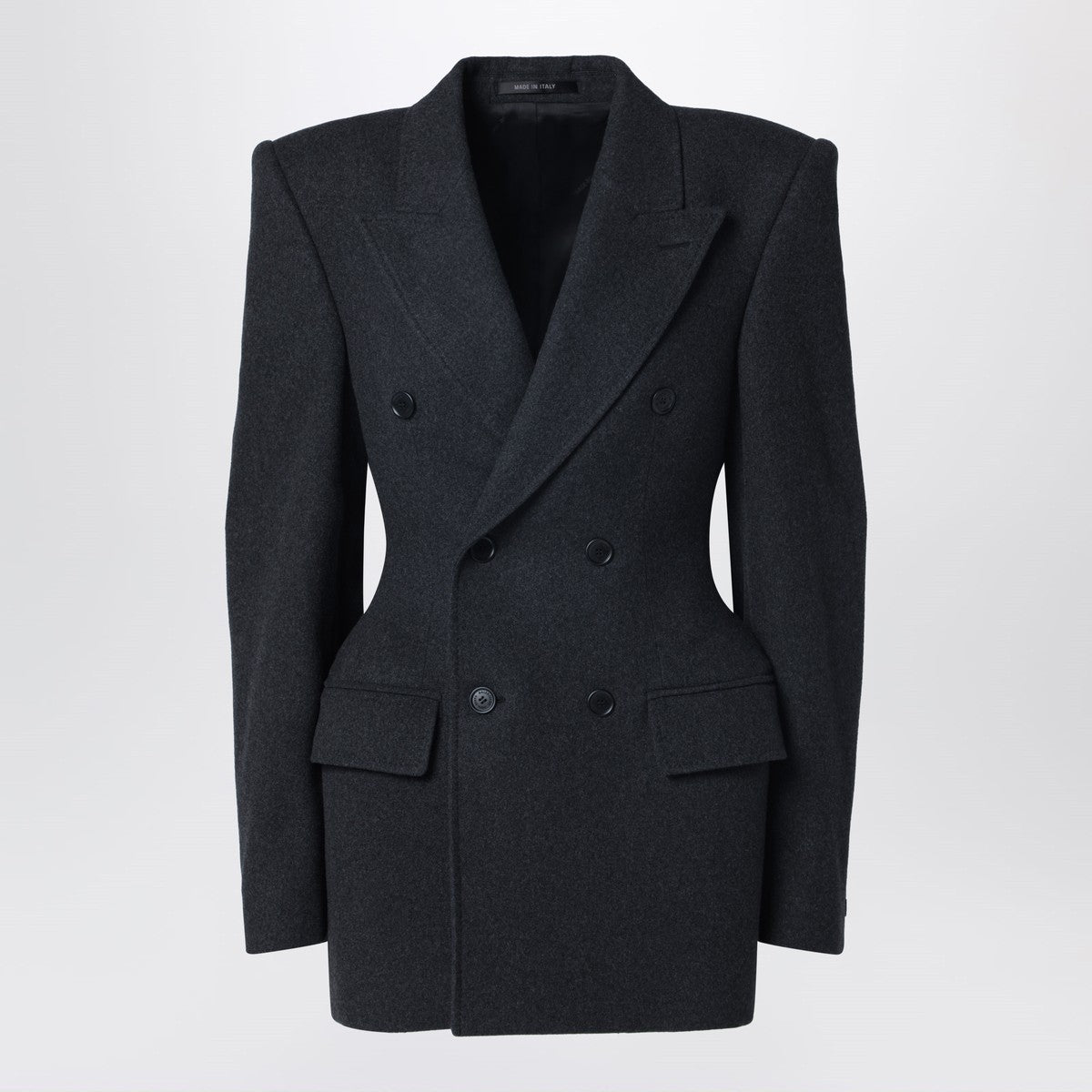 Balenciaga Grey double-breasted cashmere jacket