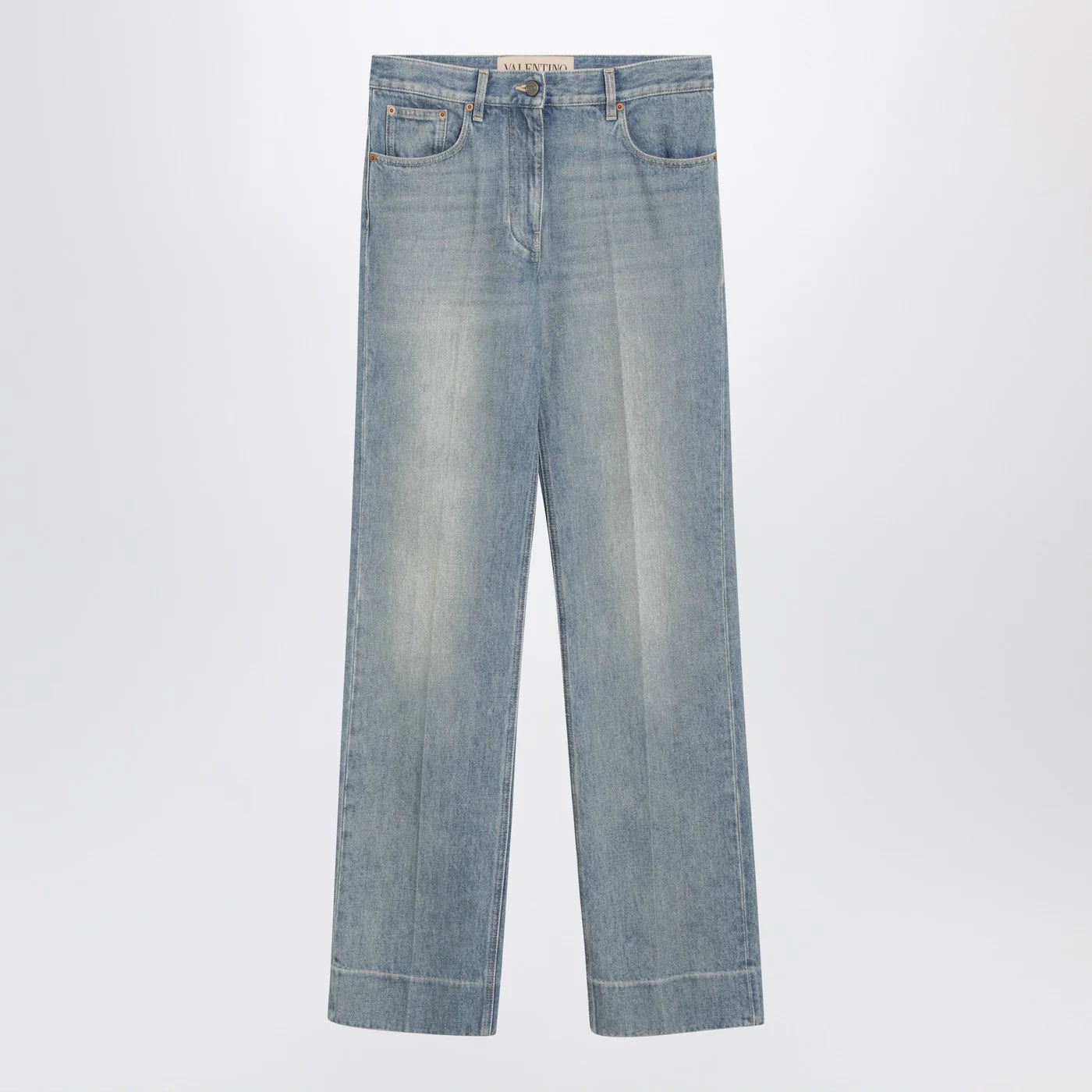 Valentino Light blue washed-effect jeans