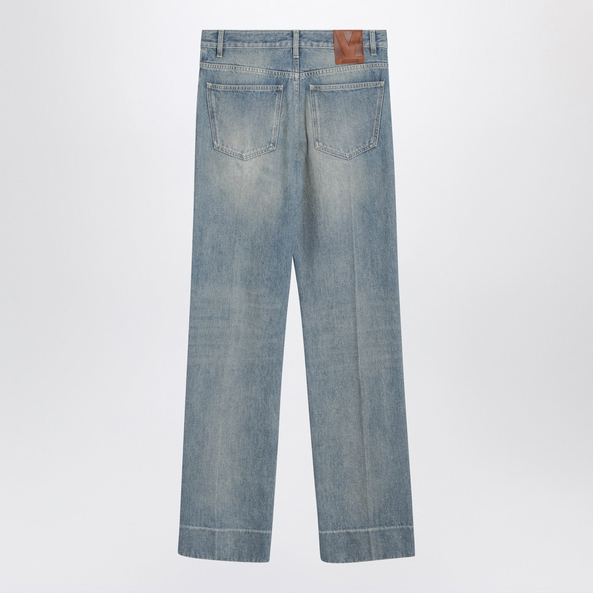 Valentino Valentino Light blue washed-effect jeans