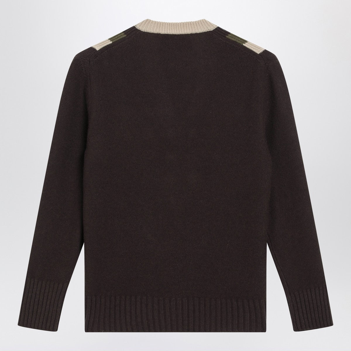 Valentino Valentino Brown/beige wool sweater