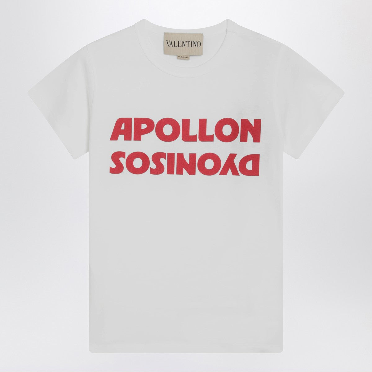 Valentino Valentino White T-shirt with Apollon/Dionysus print