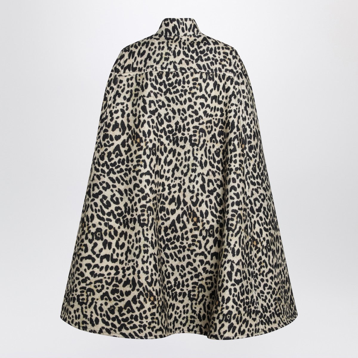 Valentino Valentino Animal-print wool cape