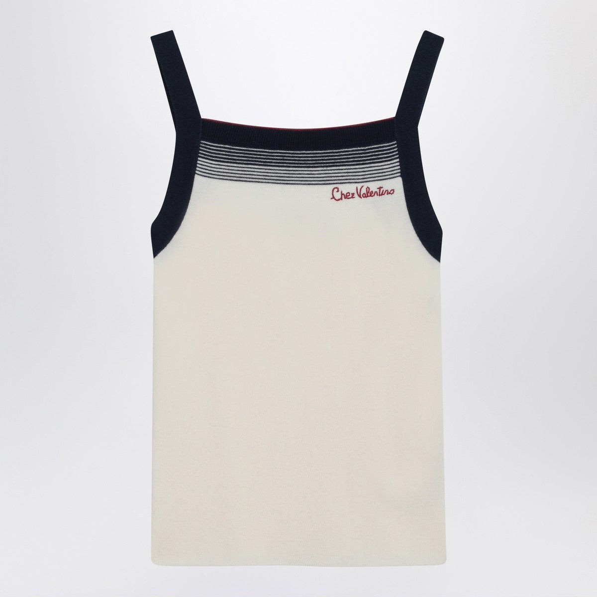 بلوزة فالنتينو من الصوف مزينة بتطريز شيز فالنتينو