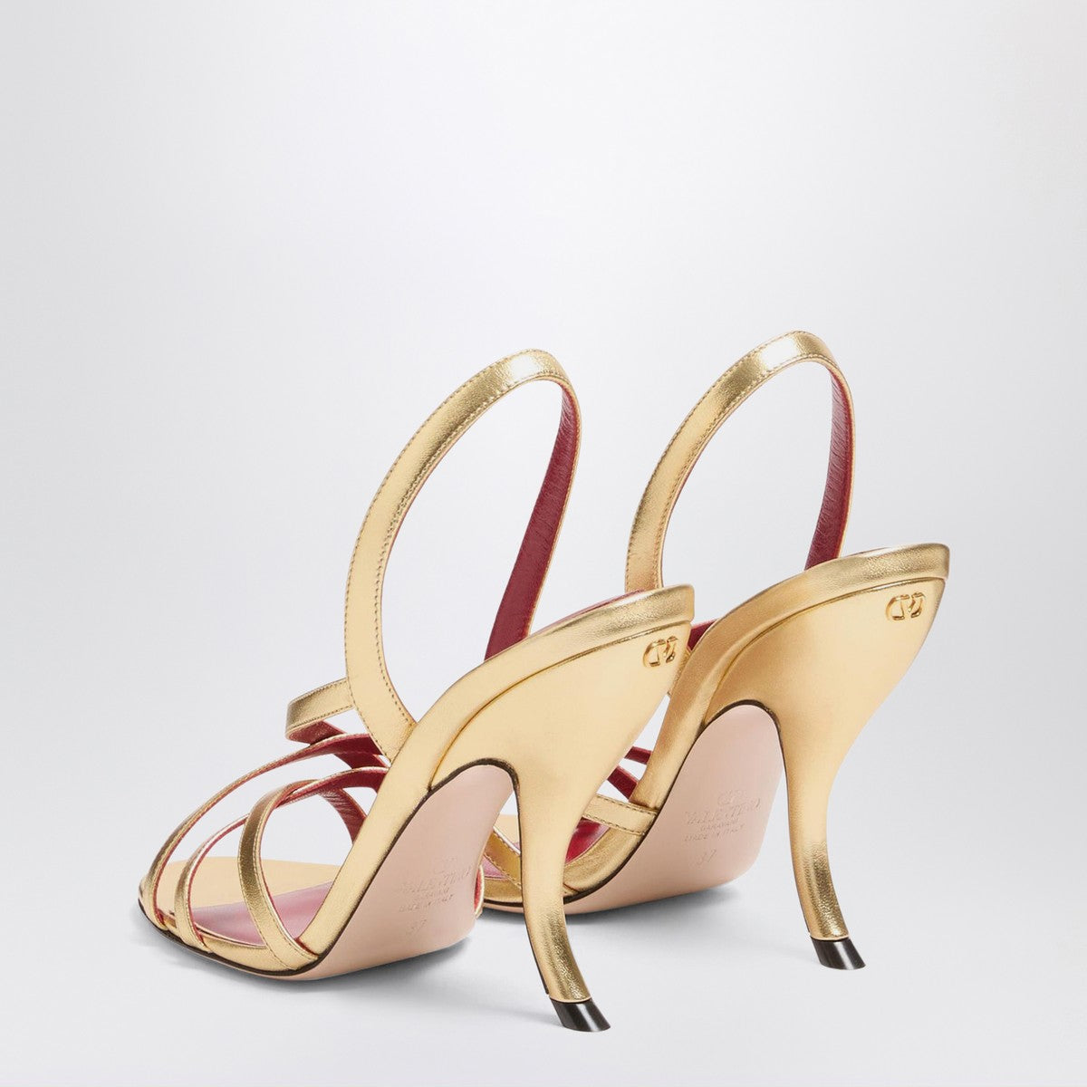 Valentino Garavani Valentino Garavani Fetishique sandals gold leather