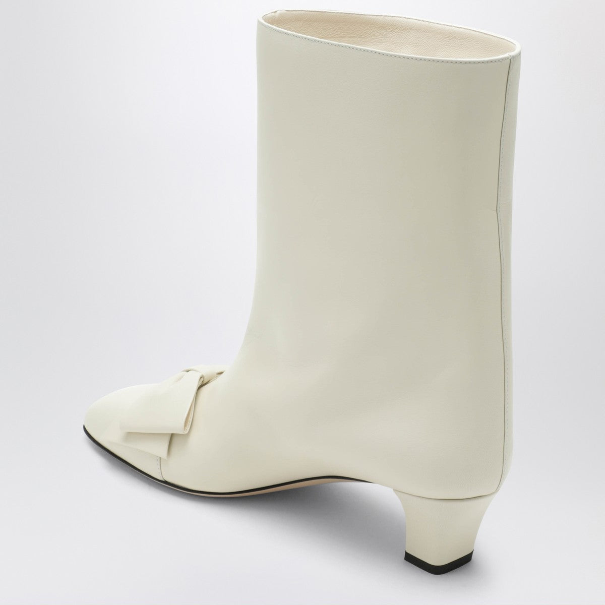 Valentino Garavani Valentino Garavani Ivory Bowow ankle boots