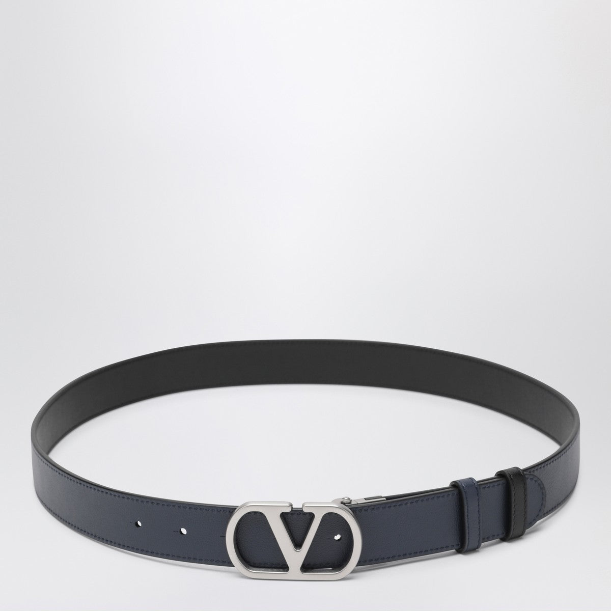 Valentino Garavani Valentino Garavani Reversible Vlogo Signature belt Black/Marine