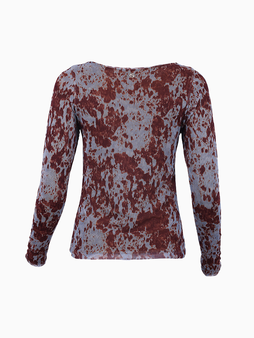 Back view of Siste’s Pattern Tulle Sweater in multicolor – Luxe Marca
