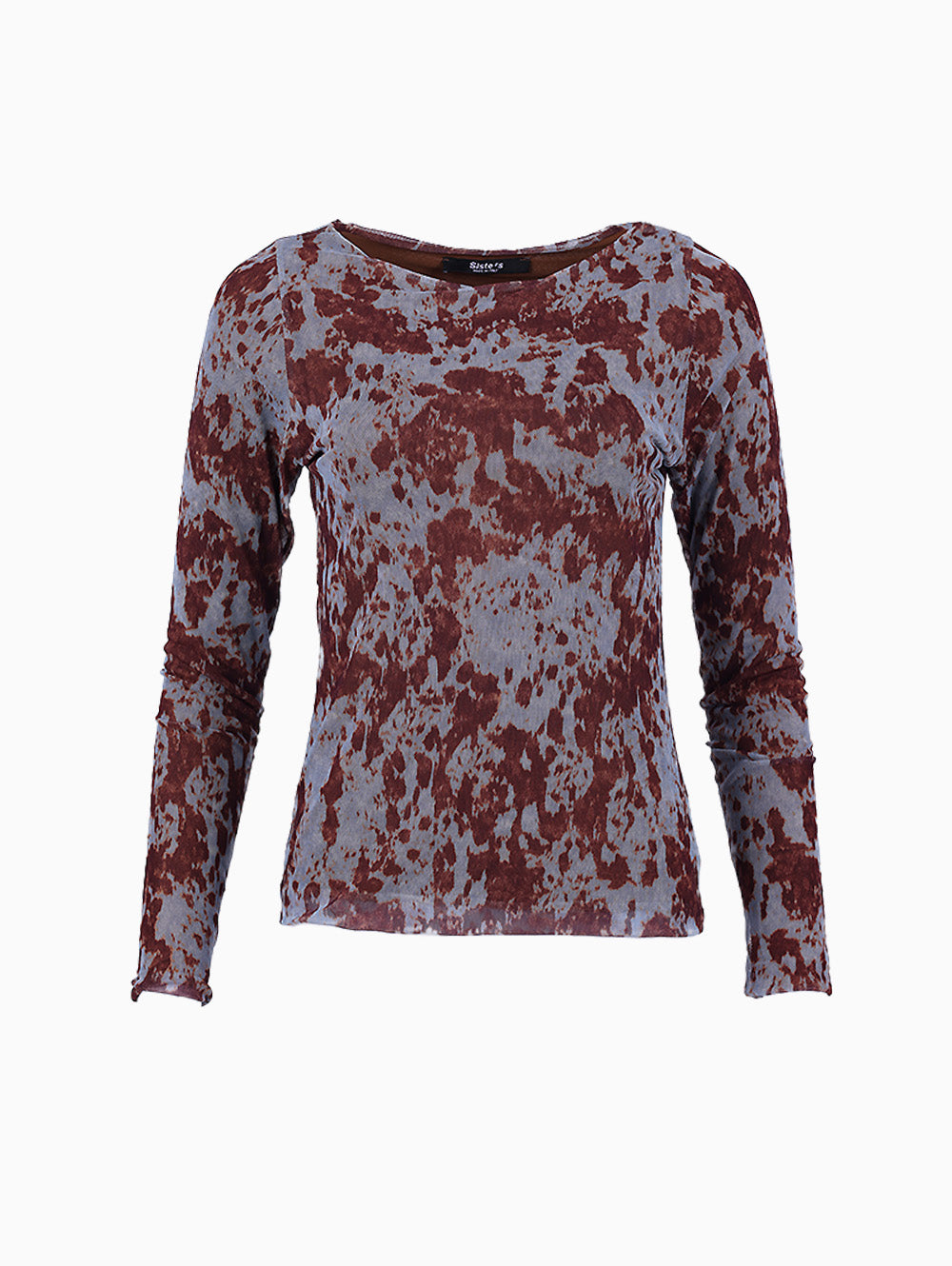 Front view of Siste’s Pattern Tulle Sweater in multicolor – Luxe Marca
