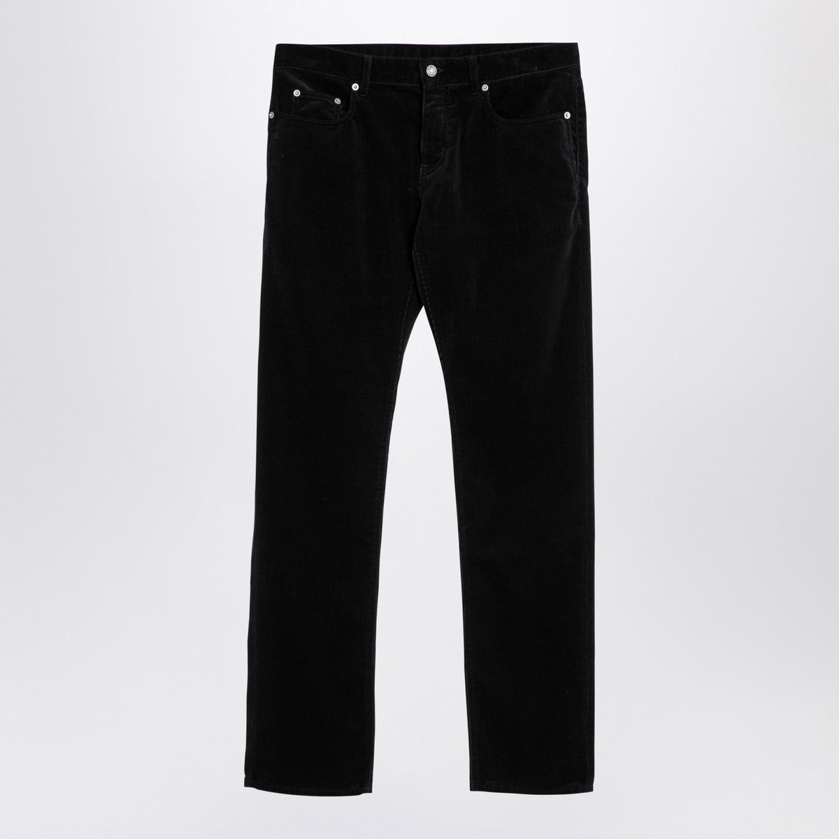 Saint Laurent Saint Laurent Black corduroy slim trousers