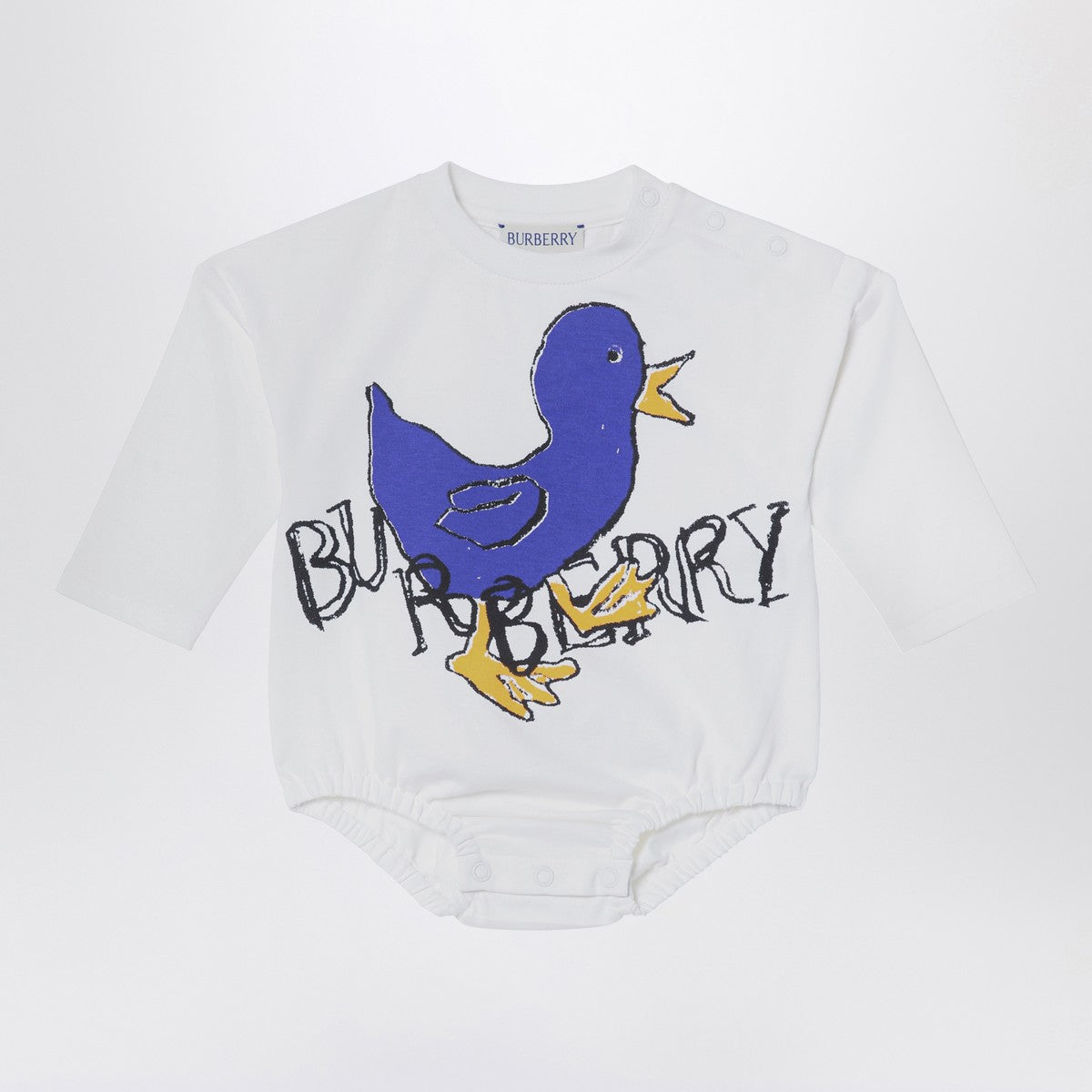 Burberry Burberry White sleepsuit with logo print