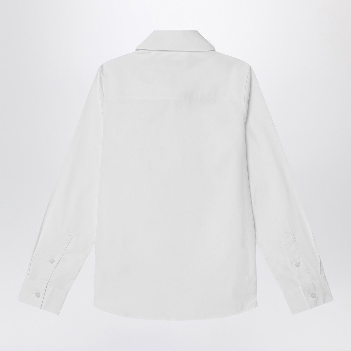 Burberry Burberry White stretch cotton shirt with EKD