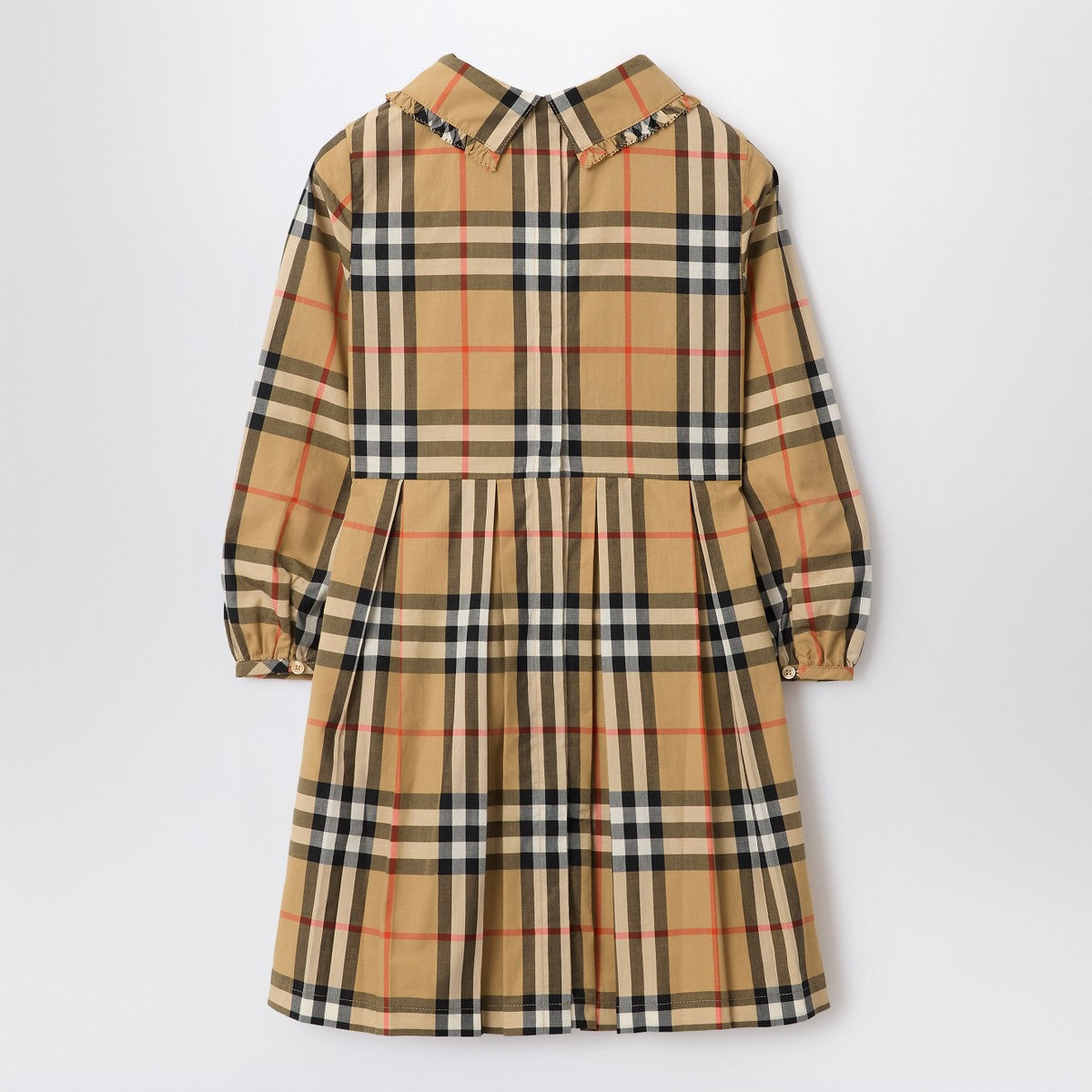 Burberry Burberry Check-pattern dress in cotton poplin