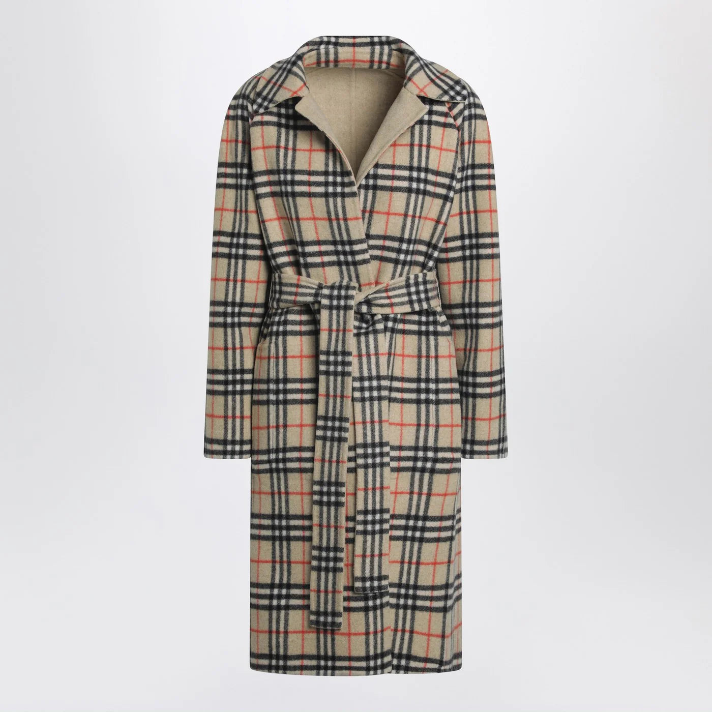 Burberry Sand reversible wool coat