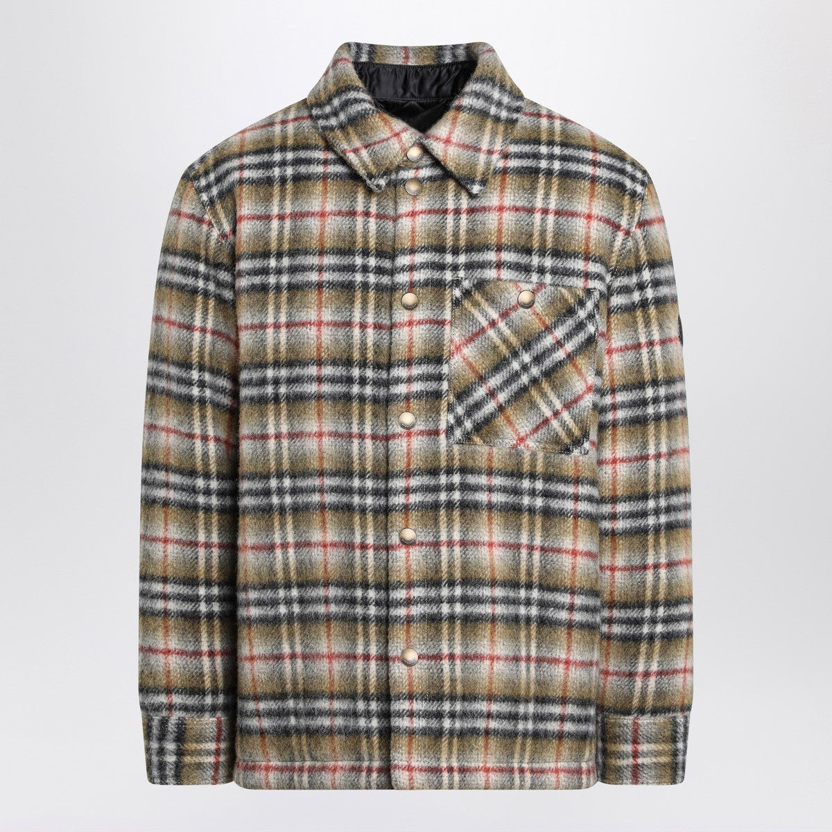 Burberry Burberry Beige checked wool shirt jacket