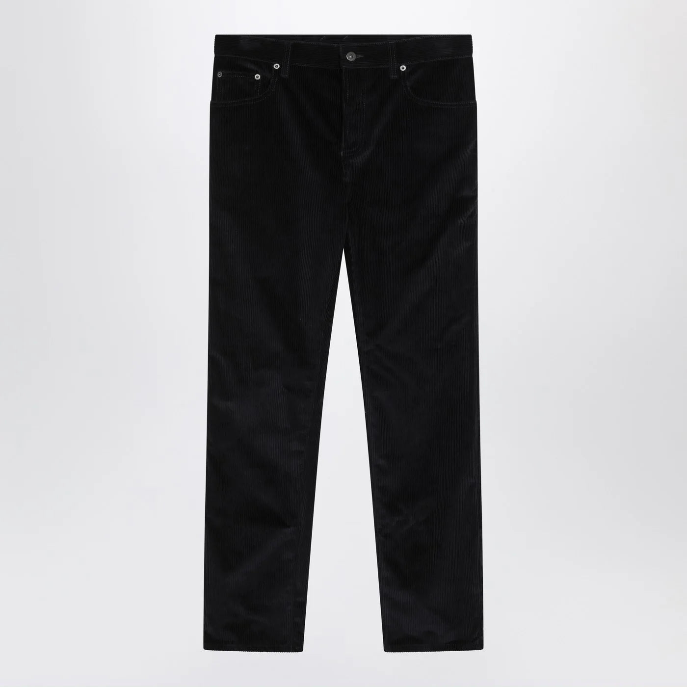 Burberry Dark blue cotton corduroy trousers