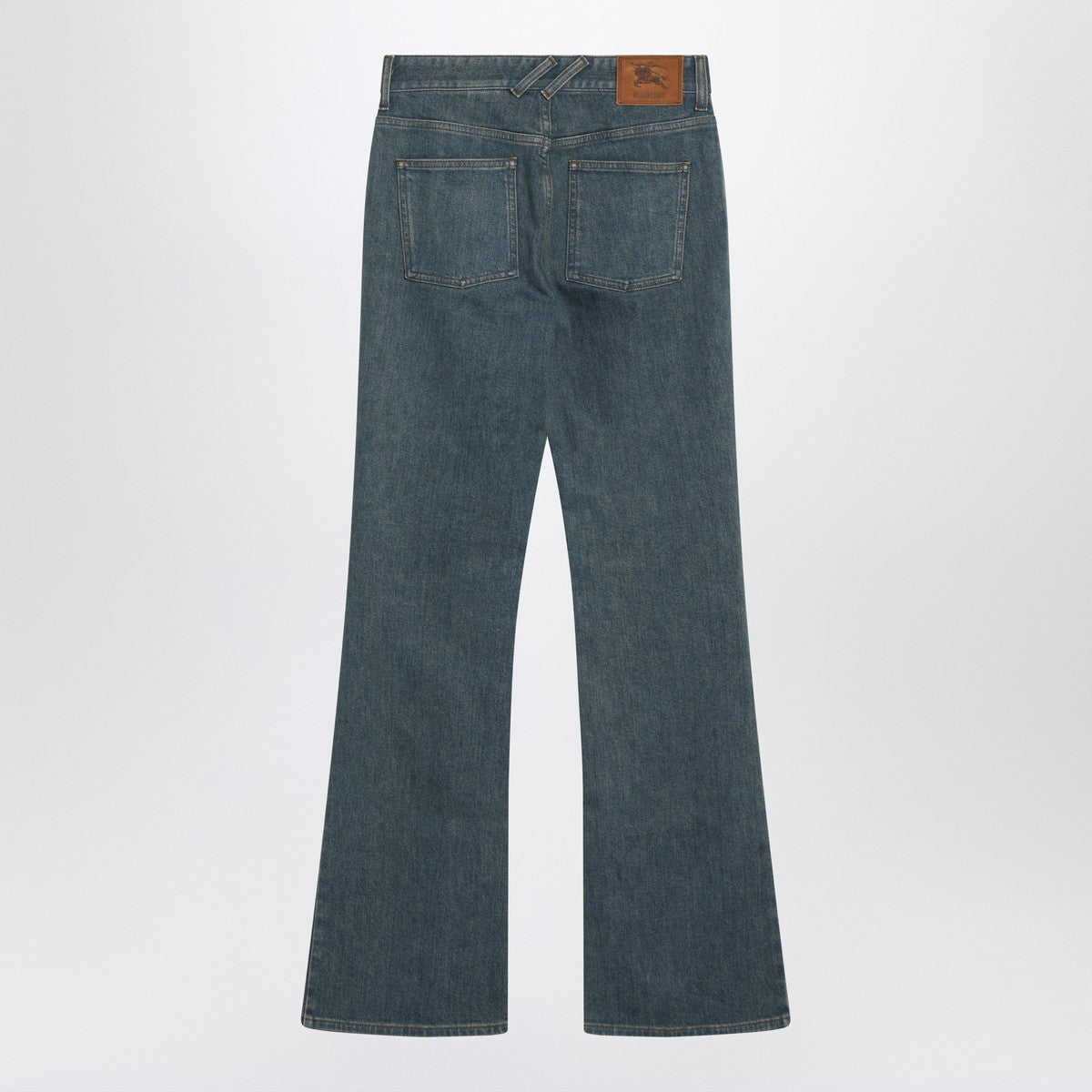 Burberry Burberry Mid-blue jeans with Check-pattern pocket