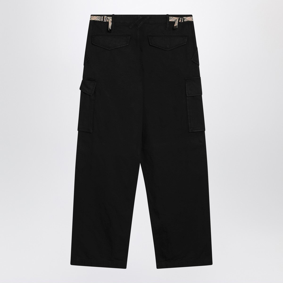 Burberry Burberry Black cotton cargo trousers