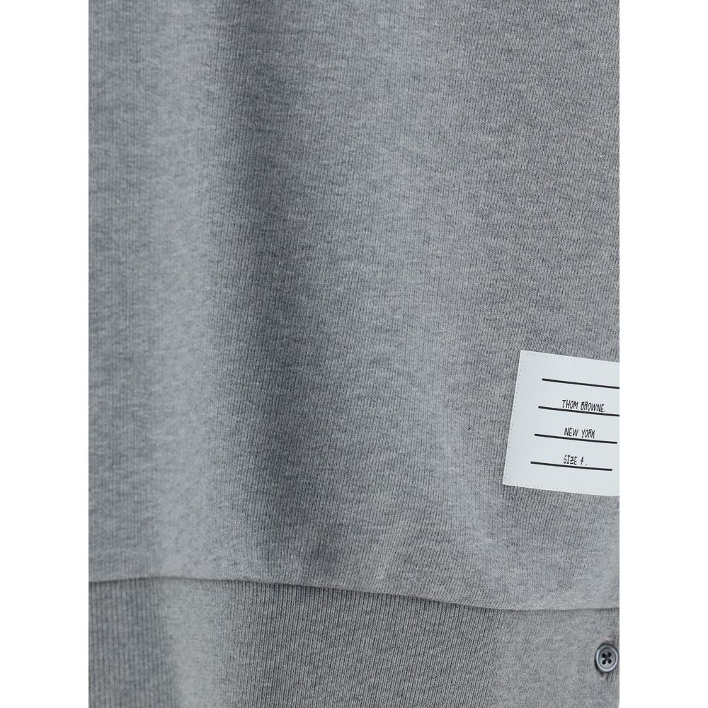 Thom Browne Gray Cotton Sweatshirt
