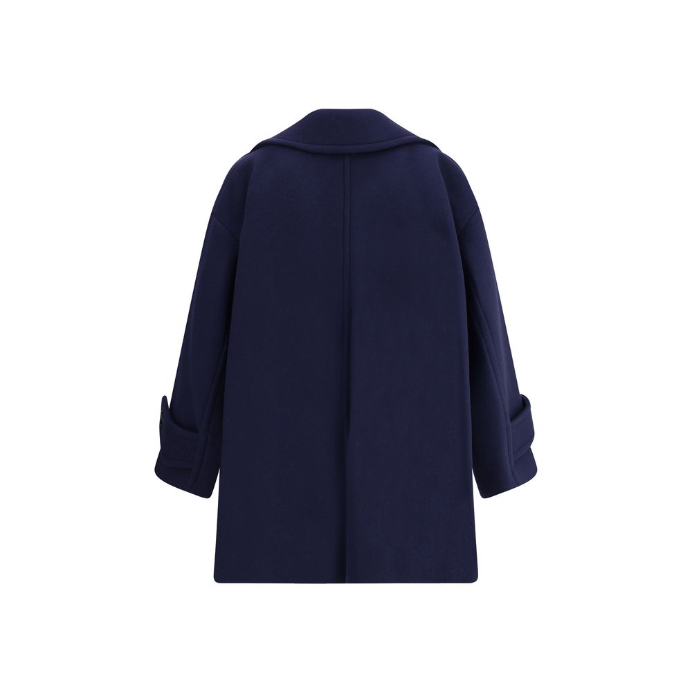 Chloé Blue Wool Coat