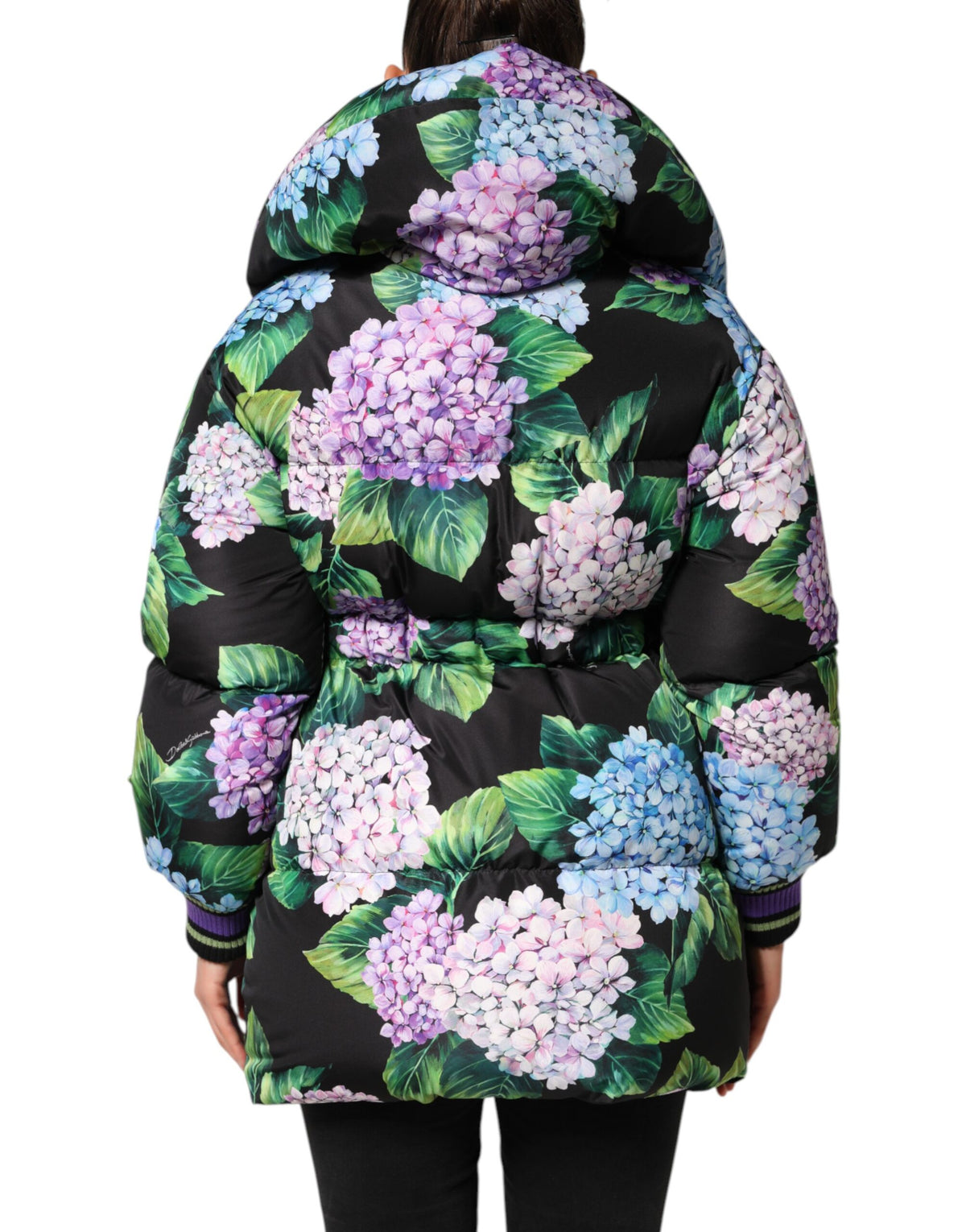 Dolce & Gabbana Multicolor Floral Print Puffer Quilted Jacket