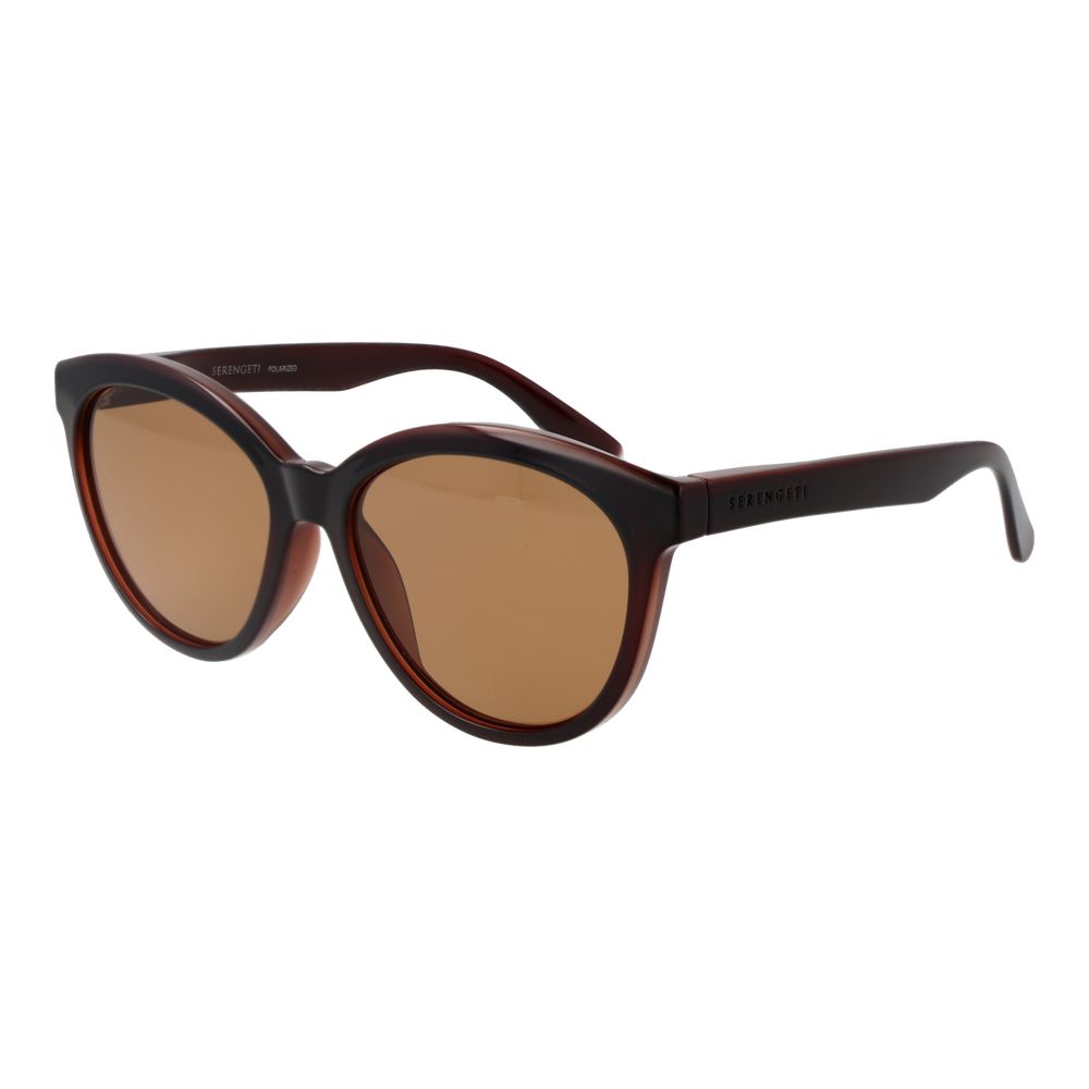 Serengeti Brown Plastic Sunglasses - Luxe Marca