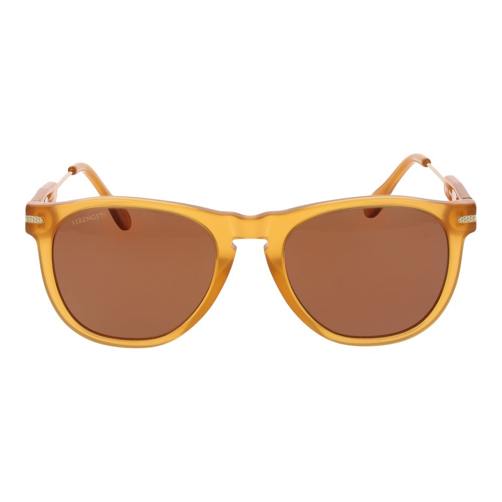Serengeti Orange Plastic Sunglasses - Luxe Marca