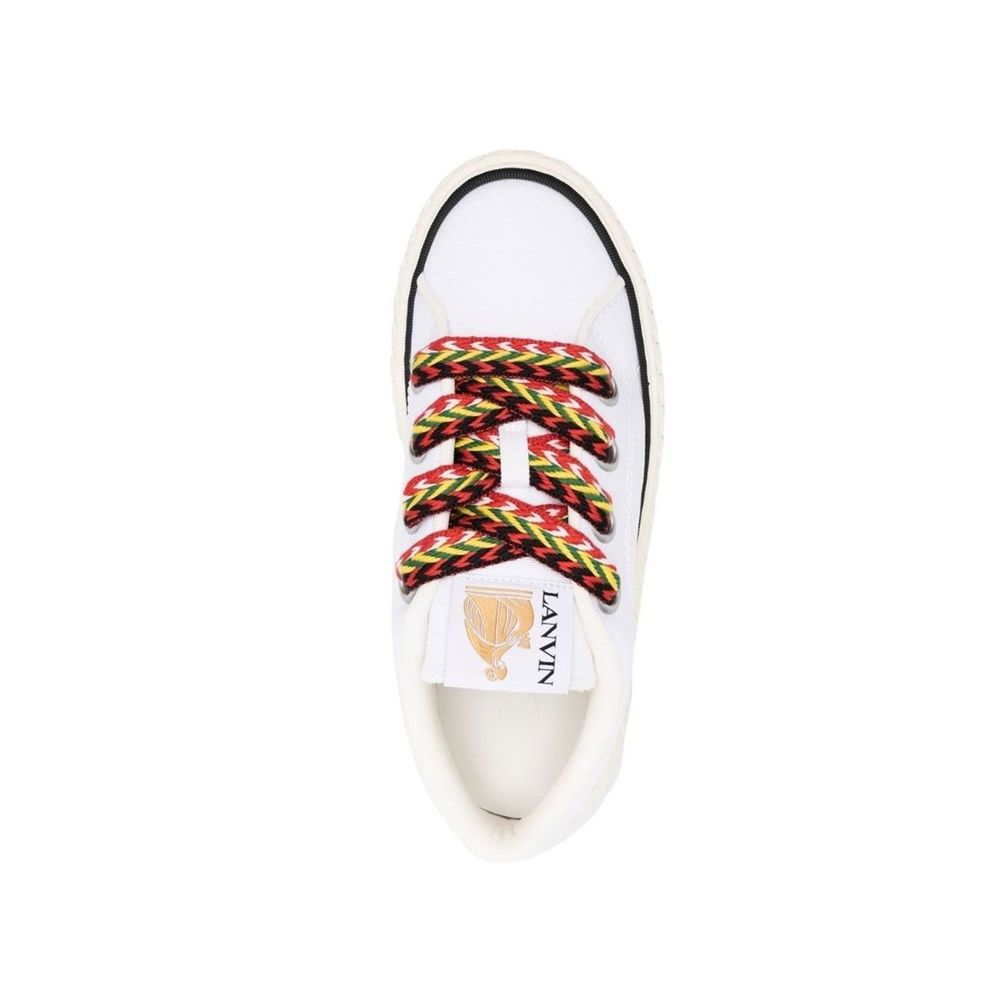 Cotton Lace-Up Sneakers