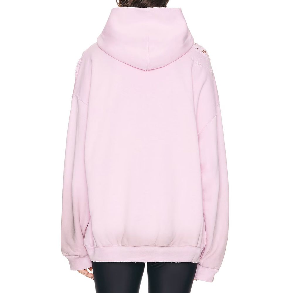 سويت شيرت Balenciaga Stencil متوسط المقاس بغطاء رأس