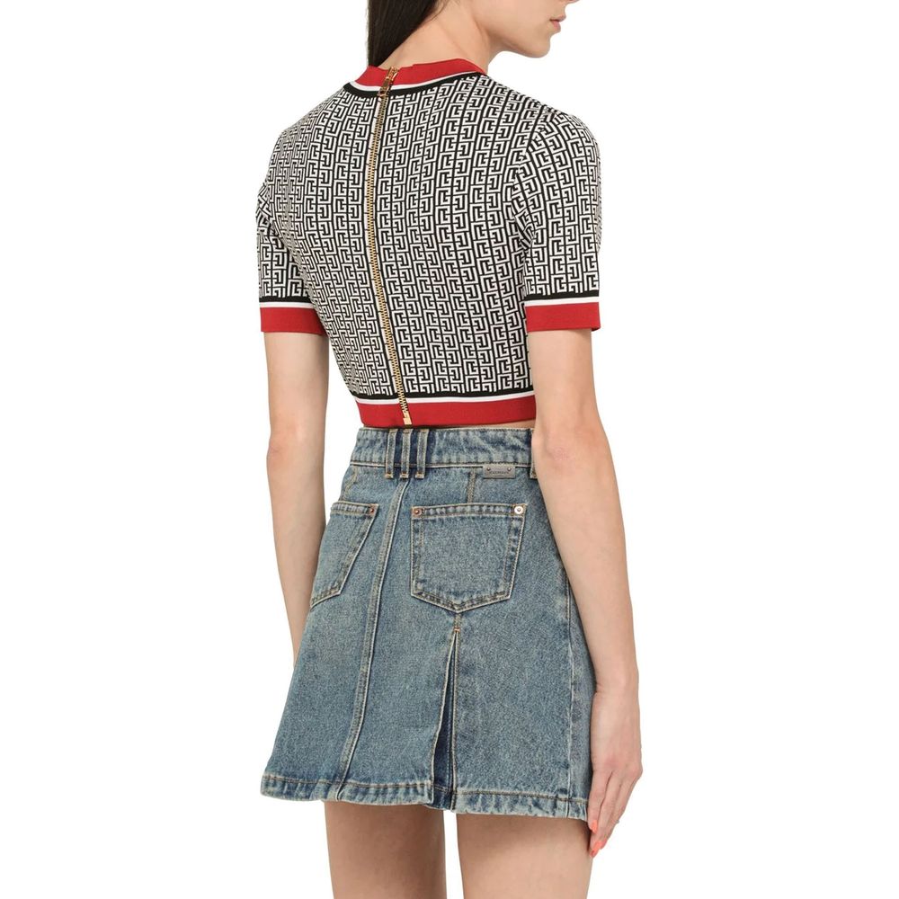 Cropped Monogram Top