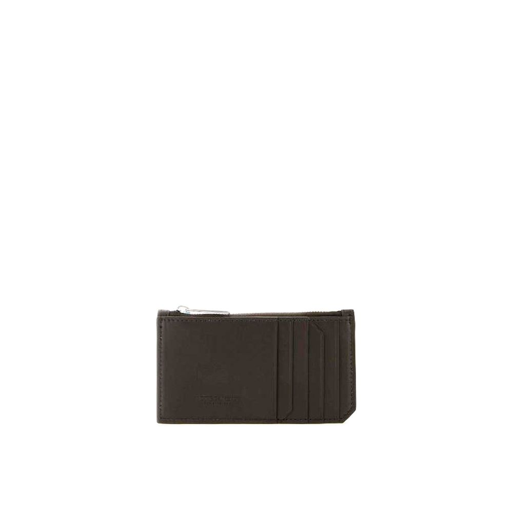 Intrecciato Leather Card Holder