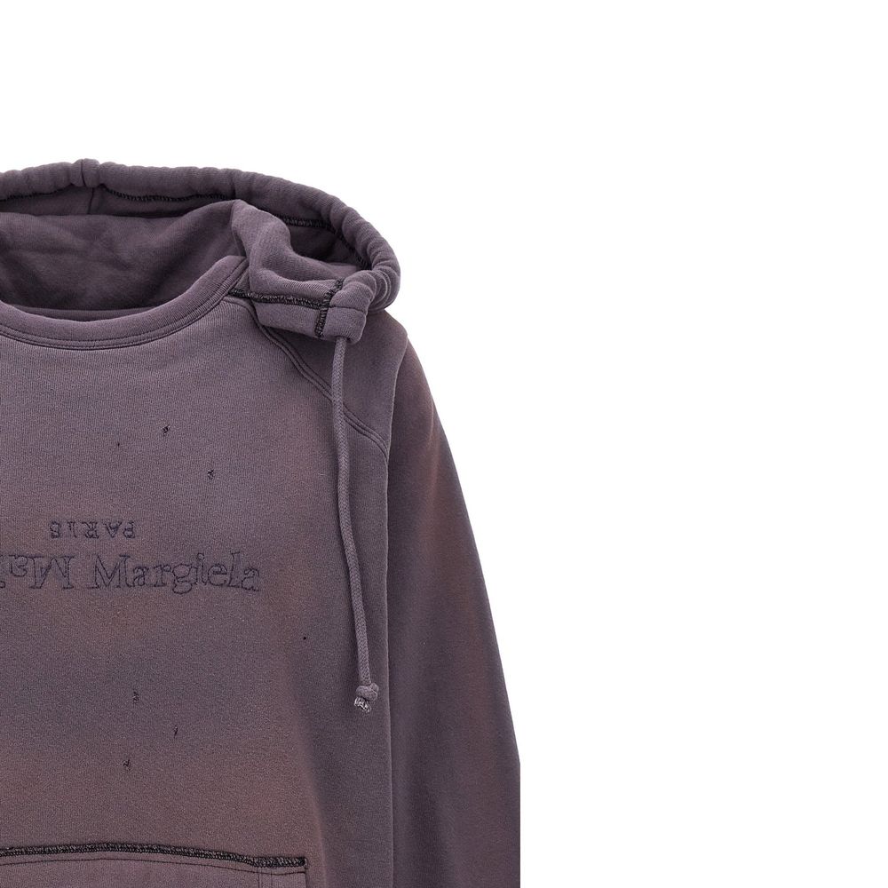 سويت شيرت قطني بغطاء رأس من Maison Margiela