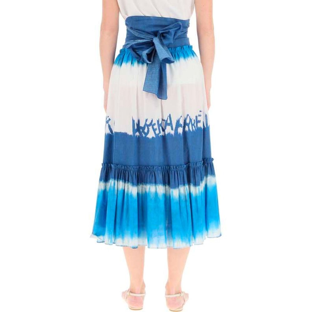 تنورة متوسطة الطول من Alberta Ferretti Tie Dye
