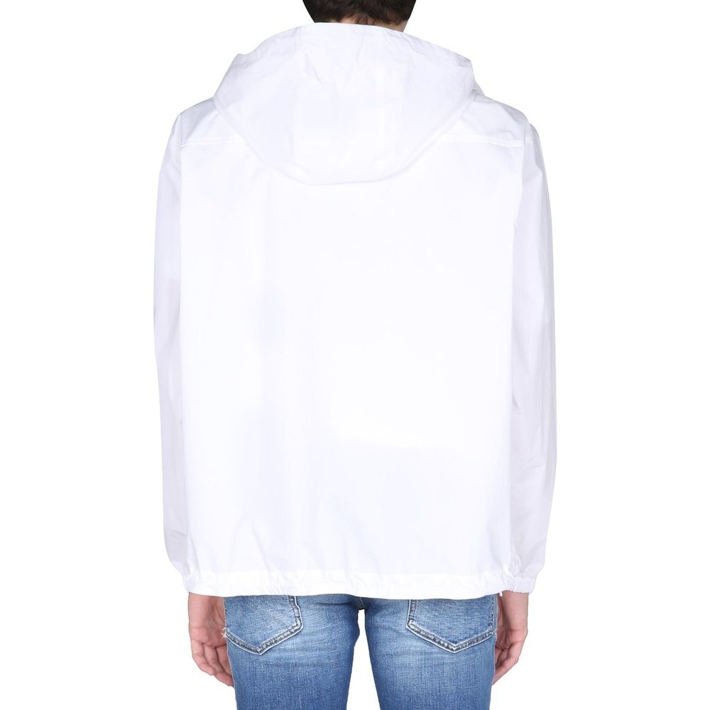 سترة واقية من الرياح بغطاء رأس وشعار Dsquared²