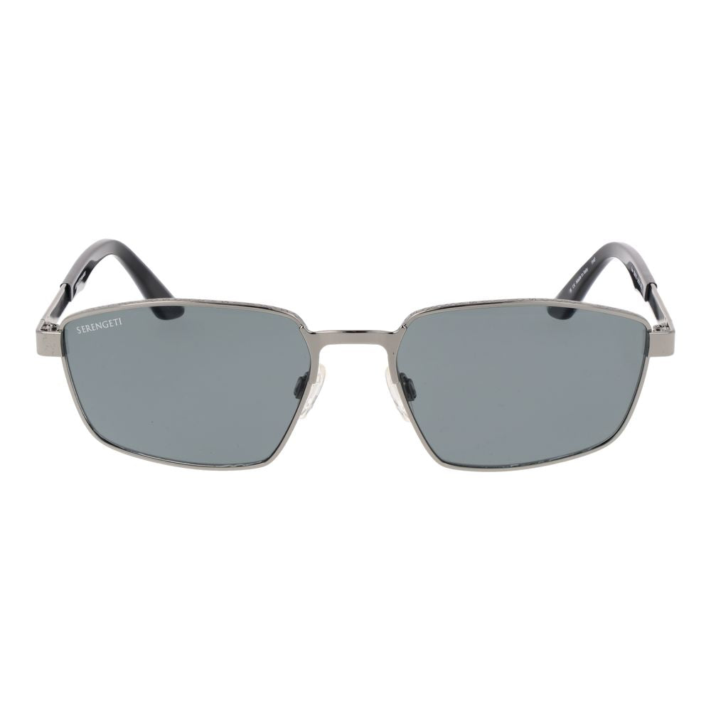 Serengeti Gray Metal Sunglasses - Luxe Marca