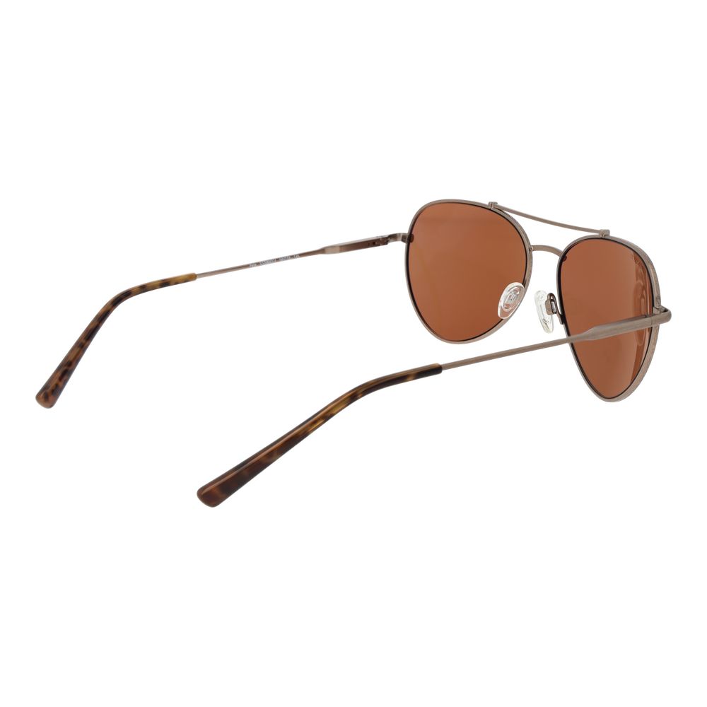 Serengeti Brown Metal Sunglasses - Luxe Marca