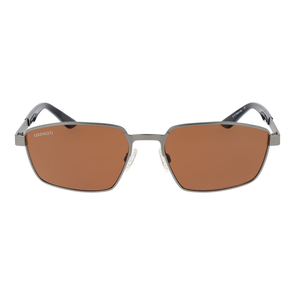 Serengeti Gray Metal Sunglasses - Luxe Marca