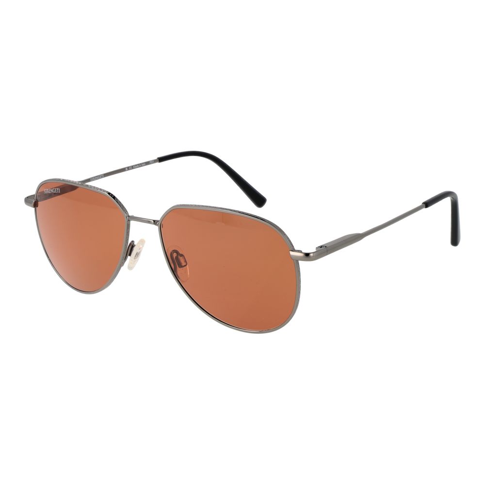 Serengeti Gray Metal Sunglasses - Luxe Marca