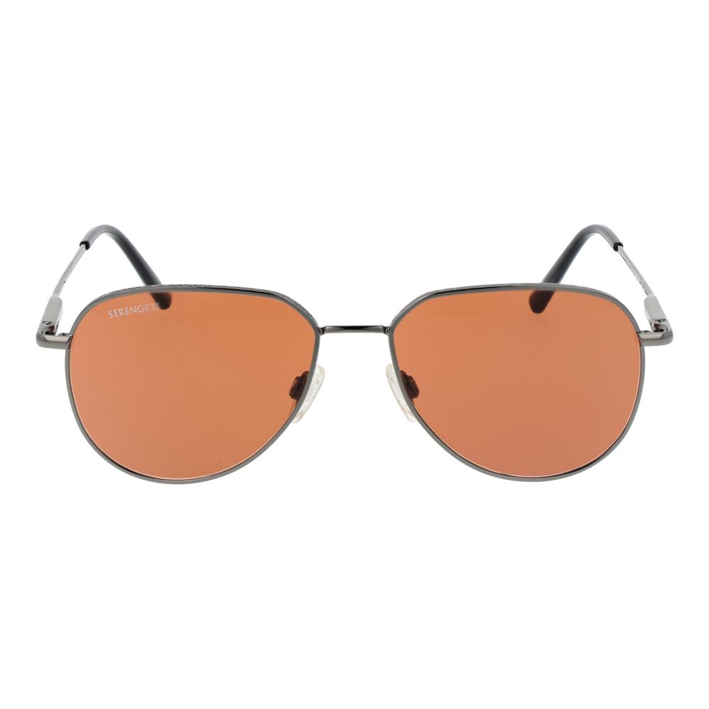 Serengeti Gray Metal Sunglasses - Luxe Marca
